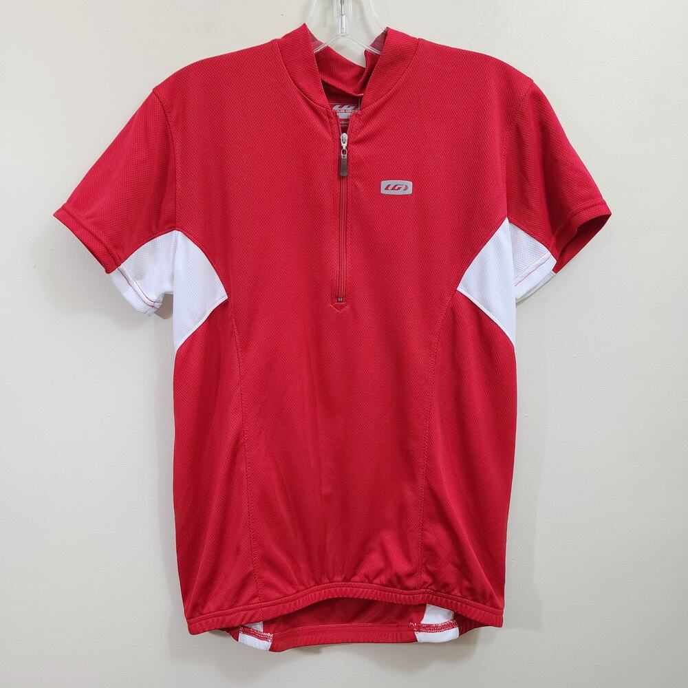 Louis Garneau NWT downtown cycling jersey‎ red w/ white woman's size medium